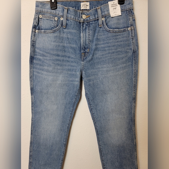 J.Crew Women’s Size 29P Petite Vintage Straight Medium Wash Blue Jeans - Picture 4 of 10